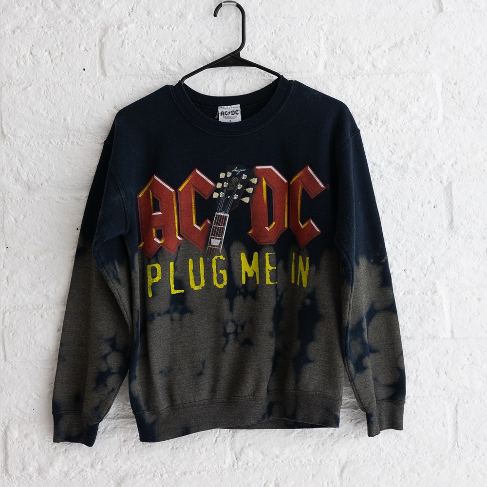AC/DC Black and Red Crewneck Sweater